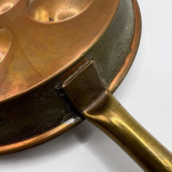 Vintage copper with brass egg pan 6” - Picture 7 of 8